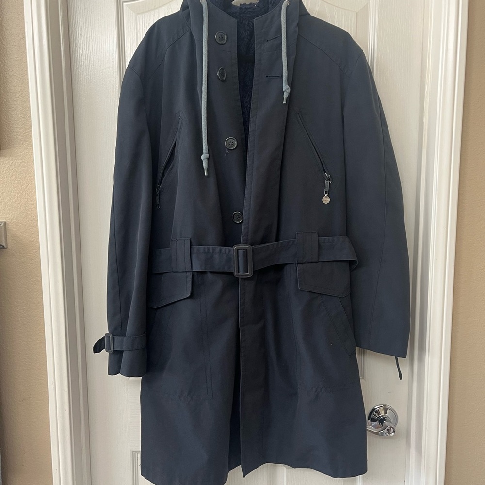 Women’s Blue Hooded Coat